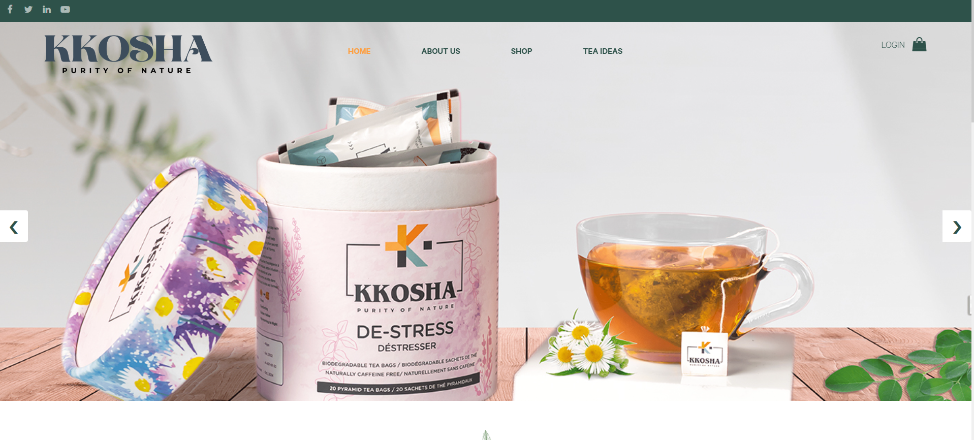 KKOSHA Herbal Tea Website